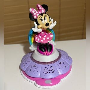 Minnie Mouse Musical Light-Up Figurine Rainbow Base Disney